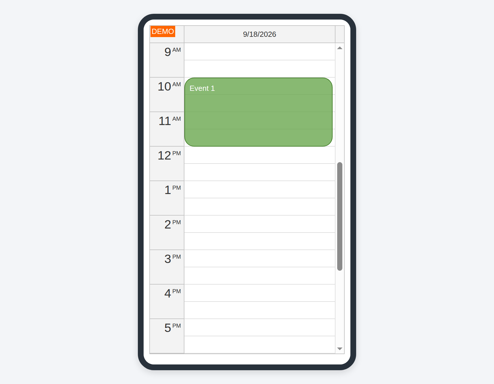 angular calendar portrait