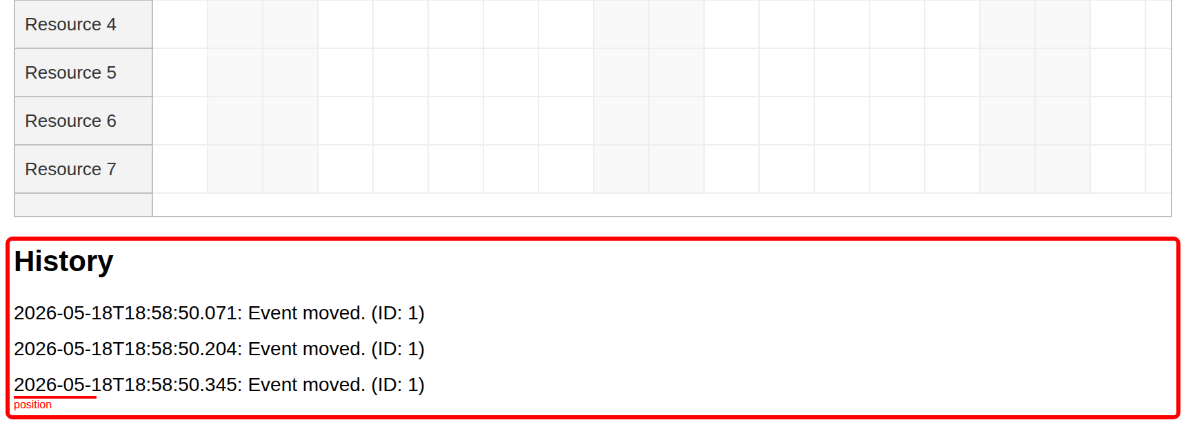 angular scheduler undo redo history 2