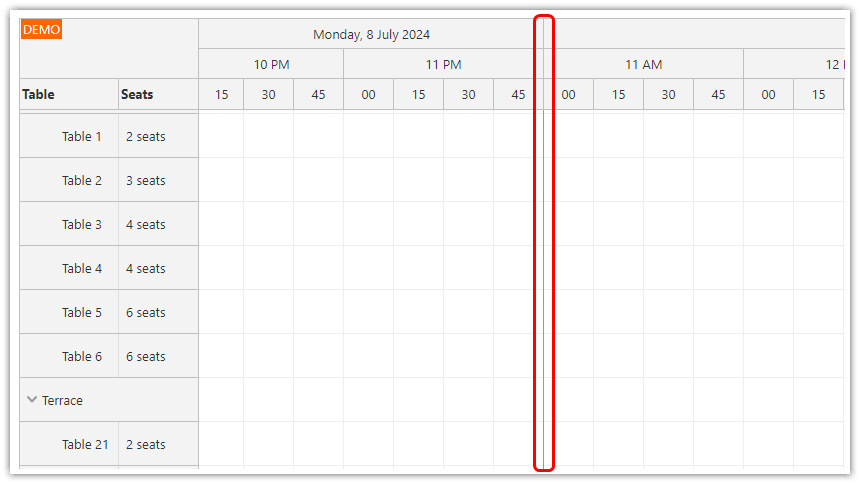 Angular Restaurant Table Reservation - Hiding Non-Business Hours Angular Restaurant Table Reservation - Hiding Non-Business Hours
