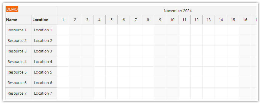 Vue Scheduler Row Header Templates - Getting the Default Text
