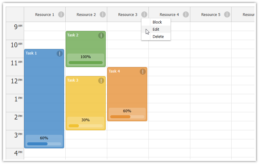 Adding Context Menu to Columns in the Next.js Resource Calendar Adding Context Menu to Columns in the Next.js Resource Calendar