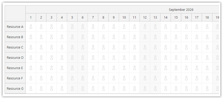 How to customize React Scheduler cells using active areas