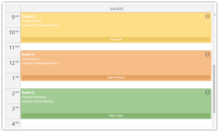 Next.js Daily Calendar View