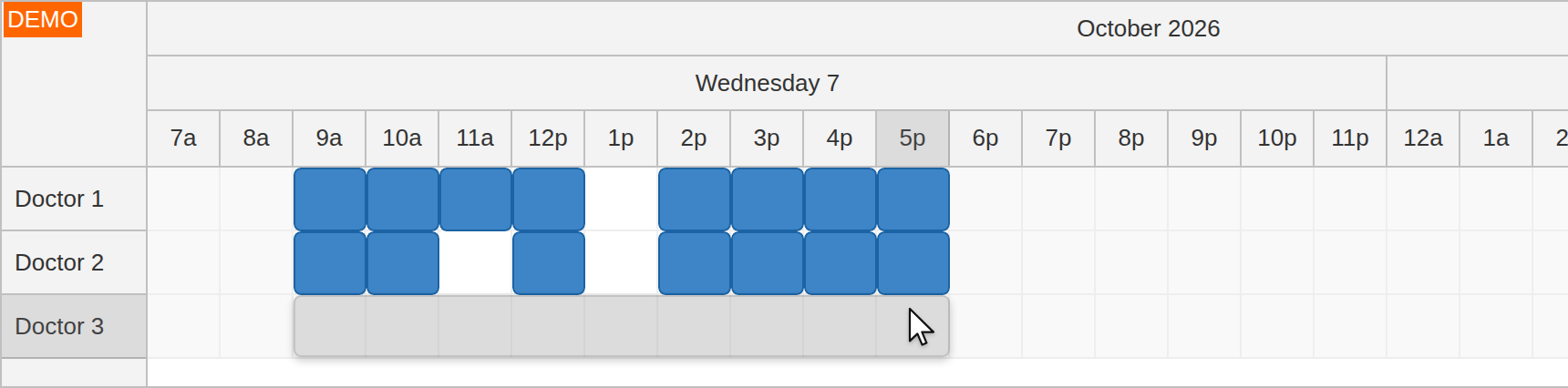 create slots