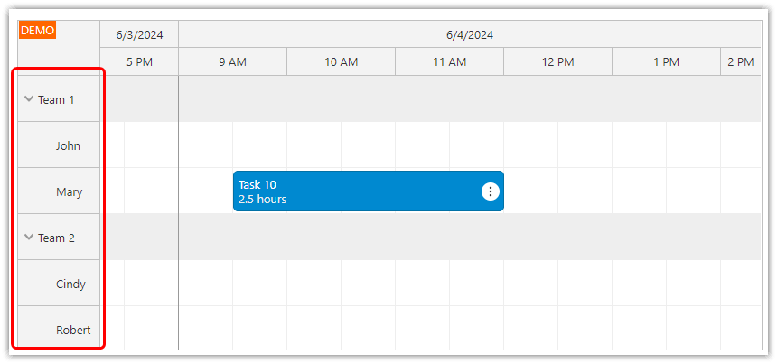 Angular Work Order Scheduling Resources