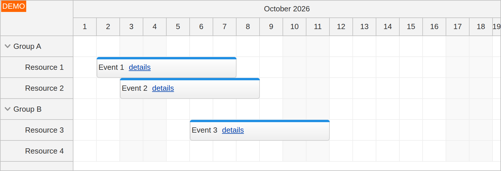 event templates