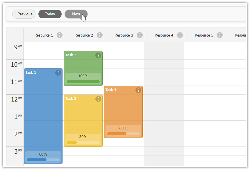 Setting the Date in the Next.js Resource Calendar Setting the Date in the Next.js Resource Calendar