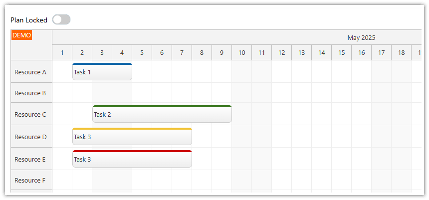Planning View (Baseline Schedule) - Next.js Scheduler