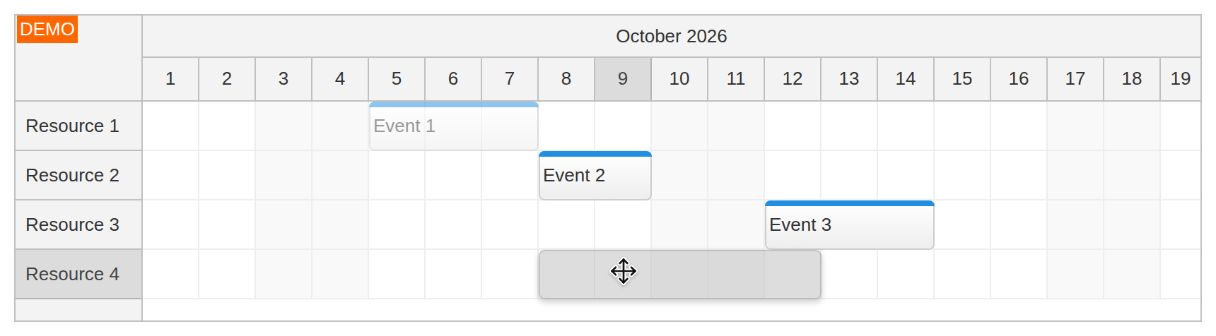 scheduler moving
