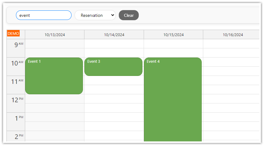 Using a Complex Event Filter in the Angular Calendar Component Using a Complex Event Filter in the Angular Calendar Component