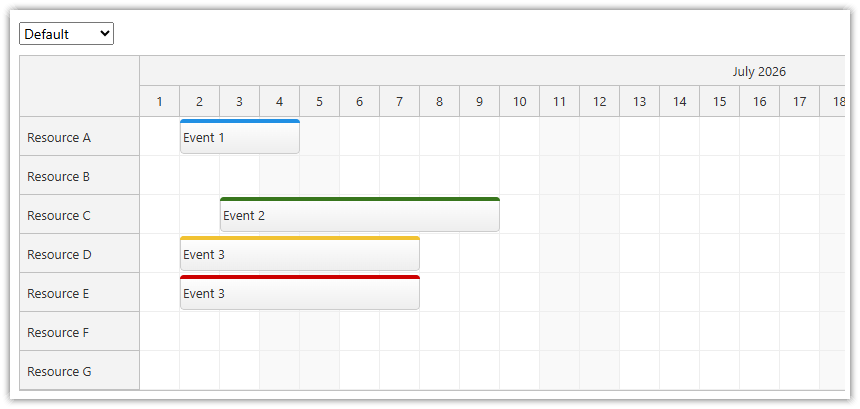 React Scheduler - Default CSS Theme React Scheduler - Default CSS Theme