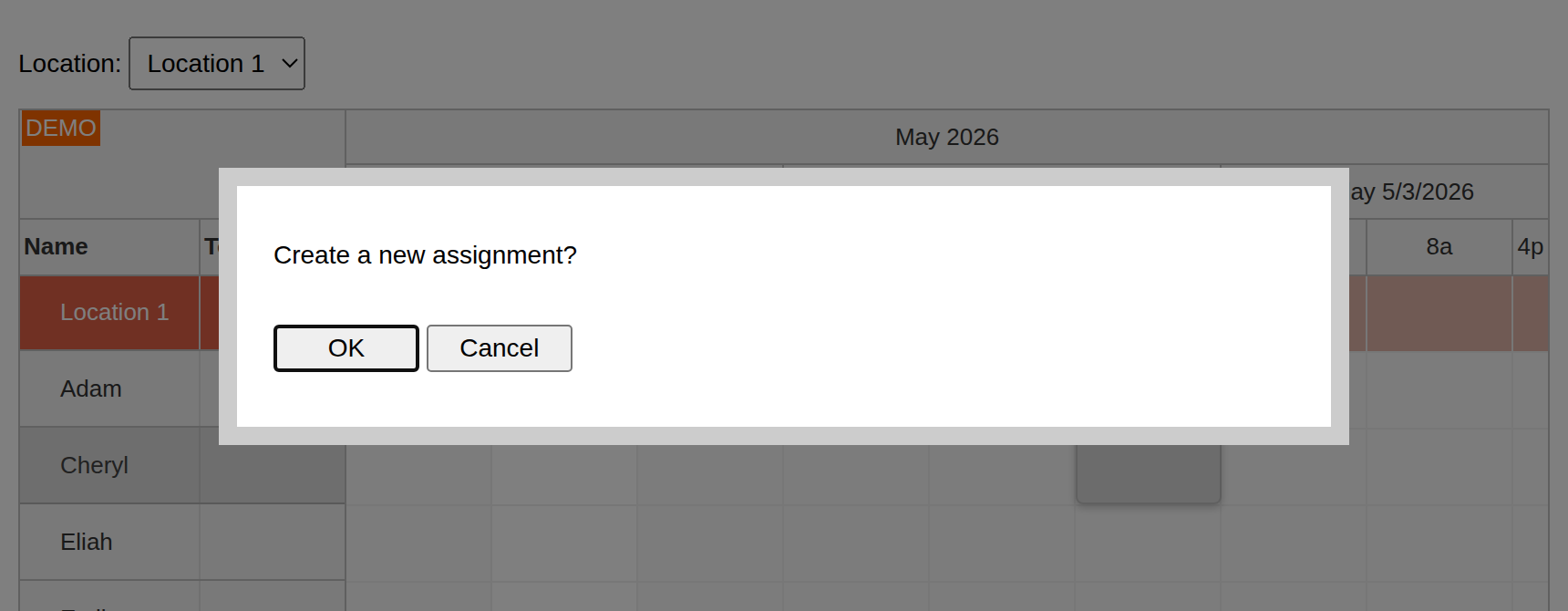 php shift planning tutorial javascript html5 mysql create assignment