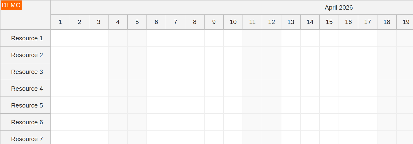 javascript scheduler setup